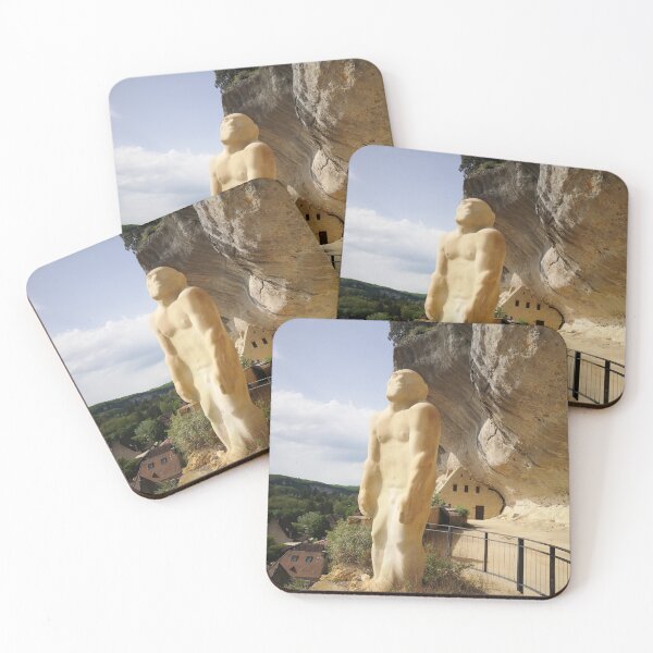 Item preview, Neanderthal Statue Les Eyzies France Prehistoric Art Photography designed and sold by Kainicram.