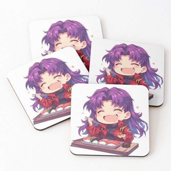 Item preview, Misato Katsuragi Neon Genesis Evangelion Chibi Sushi Break designed and sold by Spraykart.