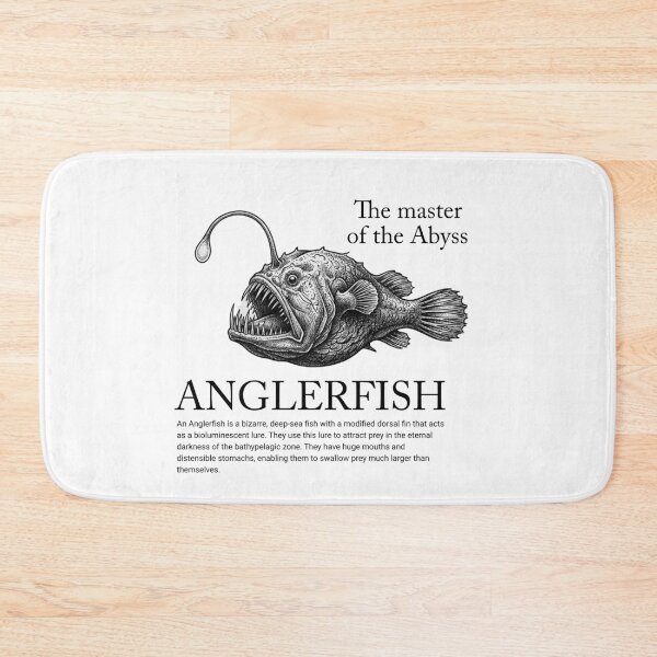 Item preview, Deep Sea Anglerfish Engraving Master of the Abyss Art Print designed and sold by MotionBanana Art.