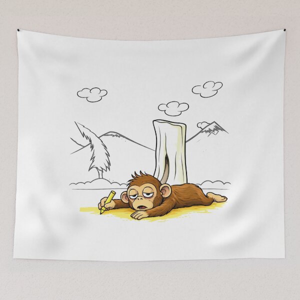 Item preview, Lazy Monkey – Mood Cartoon designed and sold by KumarGandhi.