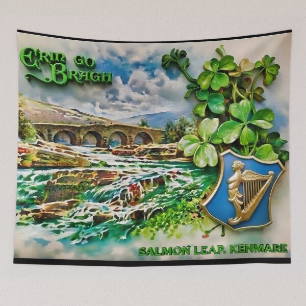 Item preview, Erin go Bragh Ireland Forever Salmon Leap Kenmare Co Kerry  designed and sold by OliDesigns.