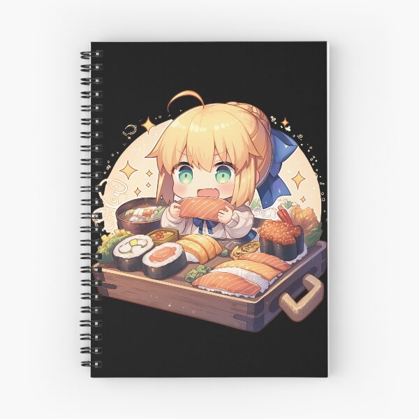 Item preview, Saber Fate Stay Night Chibi Sushi Bento Sparkles designed and sold by Spraykart.