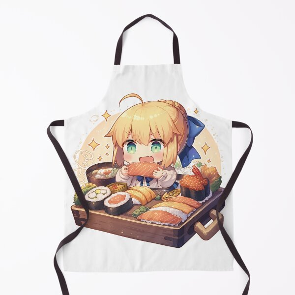 Item preview, Saber Fate Stay Night Chibi Sushi Bento Sparkles designed and sold by Spraykart.