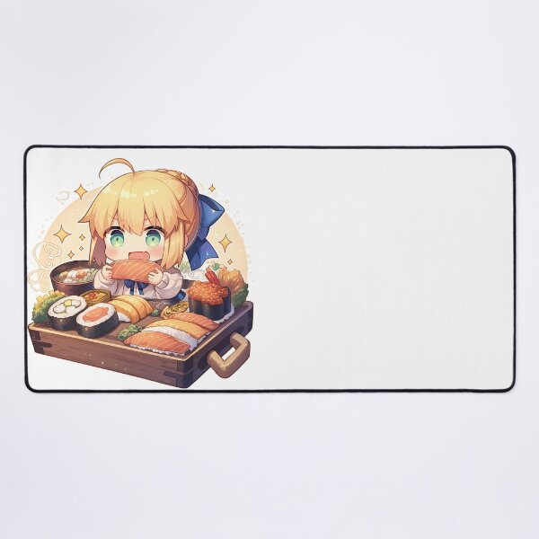 Item preview, Saber Fate Stay Night Chibi Sushi Bento Sparkles designed and sold by Spraykart.
