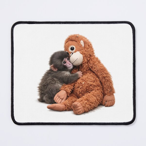 Item preview, Punch Baby Monkey Hugging Orangutan Plushie Viral Cute Monkey  designed and sold by t-patterns.