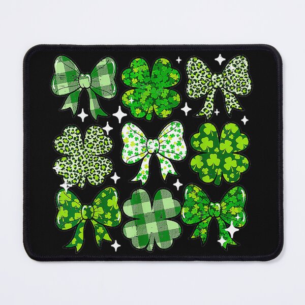 Item preview, St Patricks Day Shamrock Bows Lucky Irish Clover designed and sold by SanTiOmal.