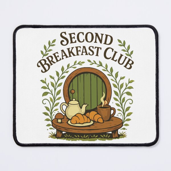 Item preview, Second Breakfast Club Retro Cottagecore Brunch Bakery Lover Aesthetic Design designed and sold by kiralynstration.
