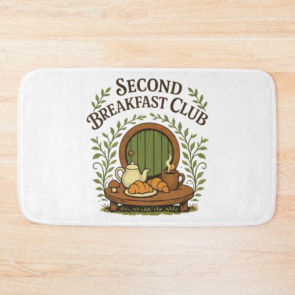 Item preview, Second Breakfast Club Retro Cottagecore Brunch Bakery Lover Aesthetic Design designed and sold by kiralynstration.