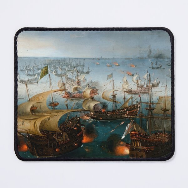 Item preview, Battle with the Spanish Armada Dramatic Naval Painting designed and sold by TheSoulOfArt.