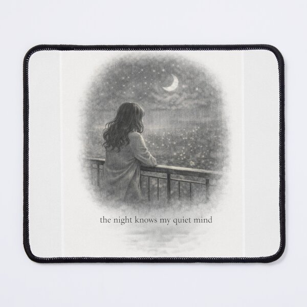 Item preview, The Night Knows My Quiet Mind designed and sold by ByKubraArt.