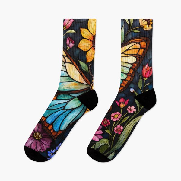 Item preview, Stained glass butterfly designed and sold by Creative Line Prints.