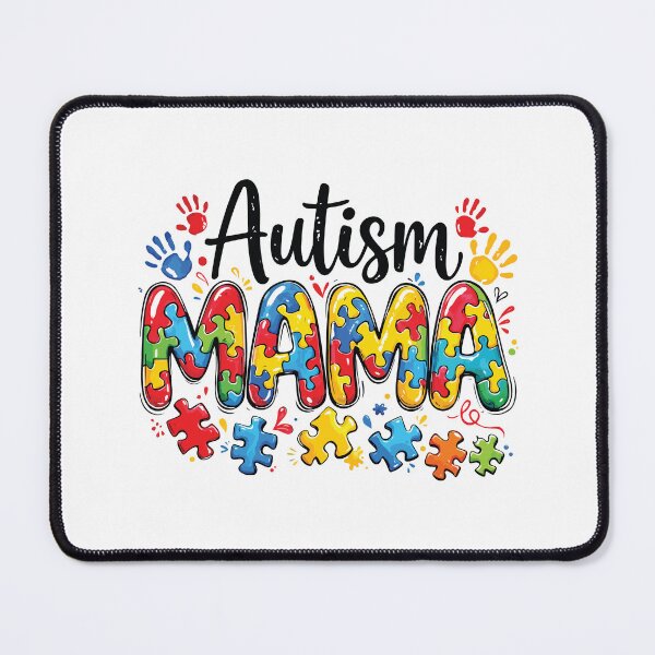 Item preview, Autism Mama Support Squad Retro Autism Awareness Mom Neurodiversity Design designed and sold by kiralynstration.