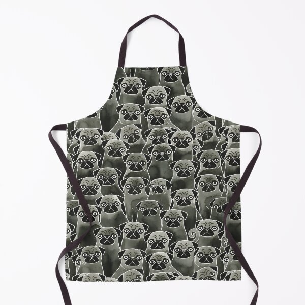 Item preview, Cute Monochromatic Watercolor Pug Grumble Dog Graphic designed and sold by Imaginationbeyond.