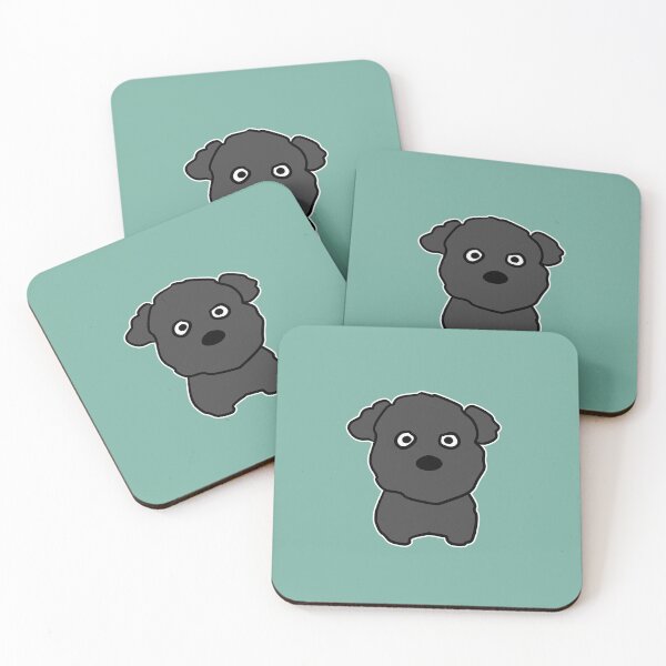 Item preview, Cute Black Poodle with Big Curious Eyes Sticker designed and sold by ubborn.