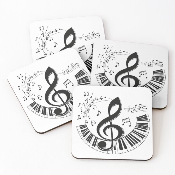 Item preview, Treble Clef and Piano Collage designed and sold by sanorastyle.