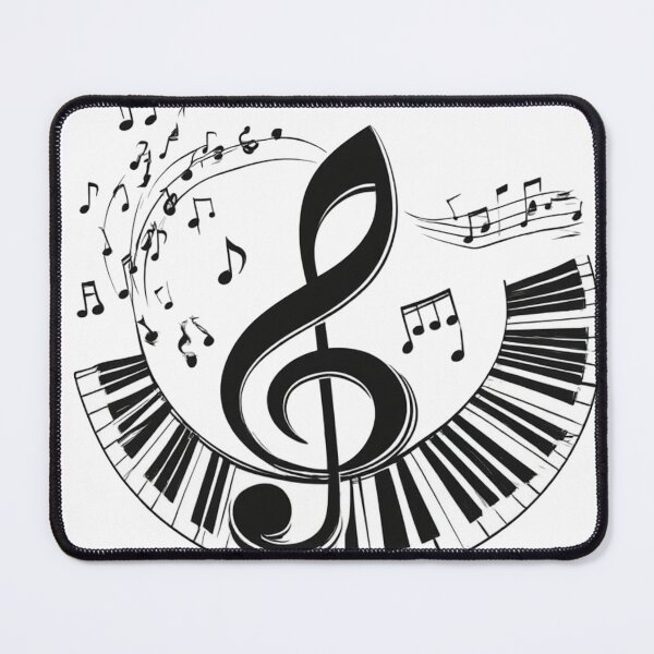 Item preview, Treble Clef and Piano Collage designed and sold by sanorastyle.
