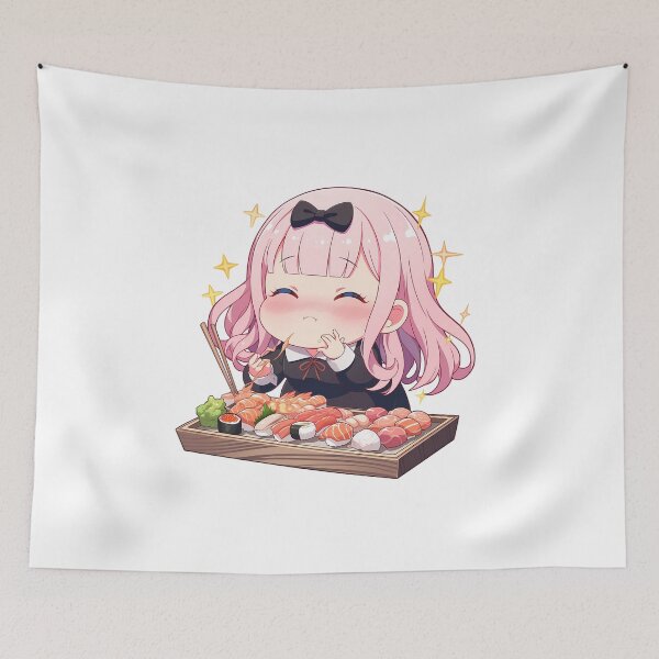Item preview, Chika Fujiwara Kaguya Sama Love Is War Chibi Sushi Snack designed and sold by Spraykart.