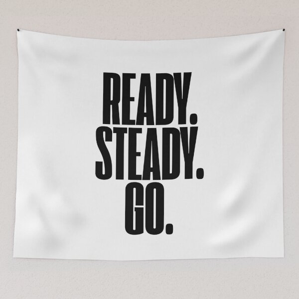 Item preview, Ready Steady Go HS4 – Bold Song Title Typography designed and sold by eMKa82.
