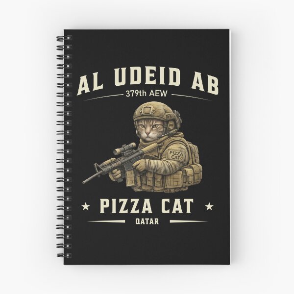 Item preview, Pizza Cat The Deid Al Udeid AB Qatar Military Humor  designed and sold by HughIeas.