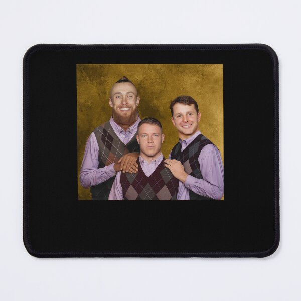 Item preview, Christian McCaffrey George Kittle Brock Prudy Step Brothers Football, San Francisco Football designed and sold by my-dog-funny.