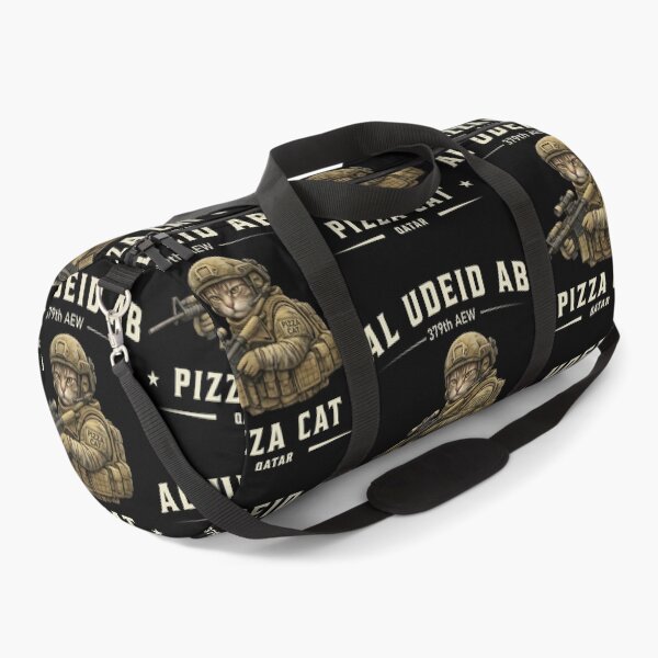 Item preview, Pizza Cat The Deid Al Udeid AB Qatar Military Humor  designed and sold by HughIeas.