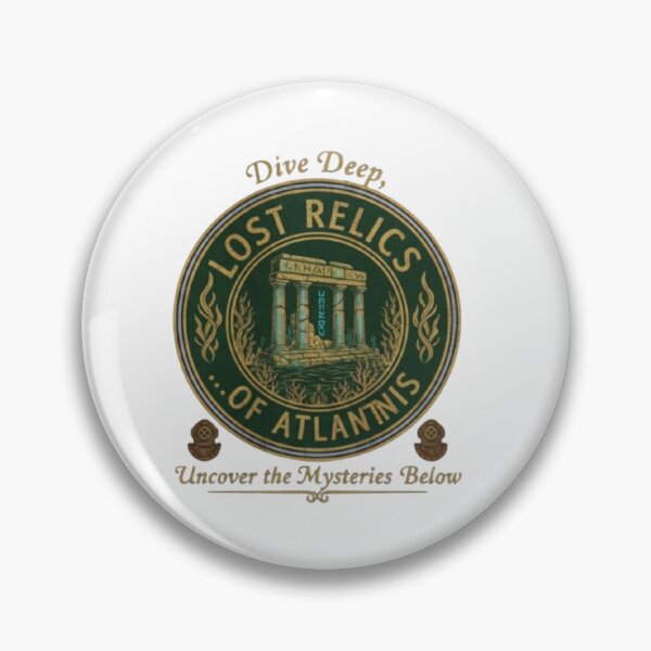 Item preview, Lost Relics of Atlantis – Deep Sea Discovery Emblem designed and sold by Dogandesighn.