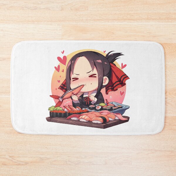 Item preview, Kaguya Shinomiya Kaguya Sama Love Is War Chibi Sushi Hearts designed and sold by Spraykart.