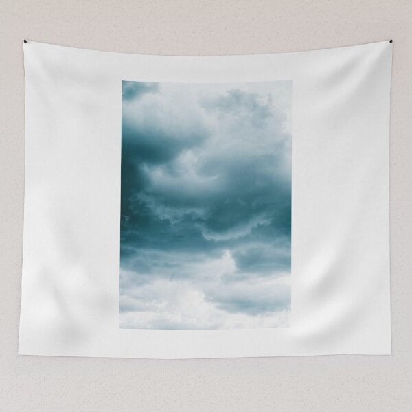 Item preview, Grey and White Cloudy Skies Photographic Print designed and sold by Mother-Nature65.