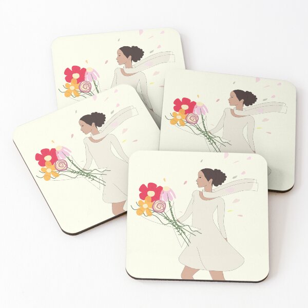 Item preview, Woman with a Flower Bouquet designed and sold by inamaia.