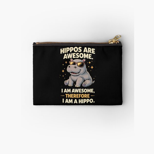 Item preview, Hippos are awesome I am awesome Therefore I am a hippo designed and sold by JODYSMORGAN.