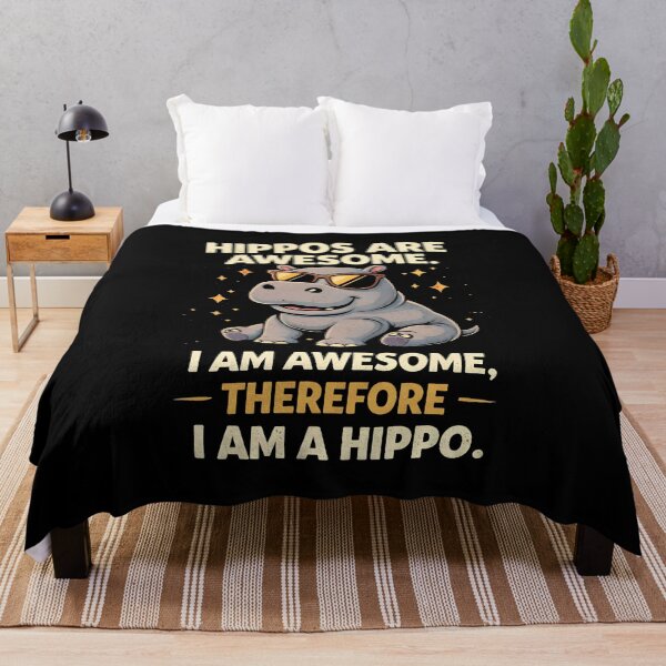 Item preview, Hippos are awesome I am awesome Therefore I am a hippo designed and sold by JODYSMORGAN.