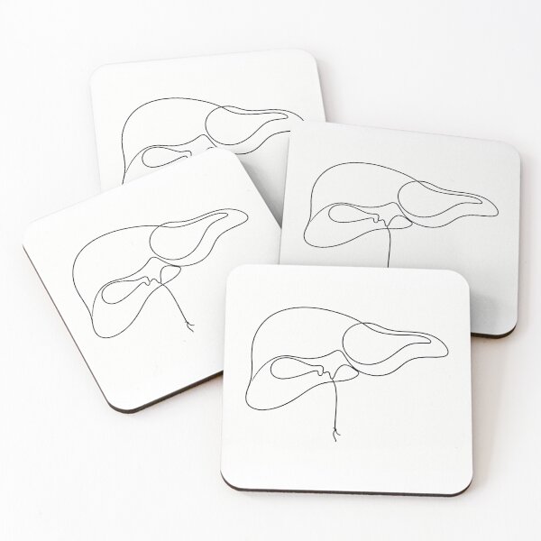 Item preview, Minimal Liver And Gallbladder Line Art designed and sold by drmekcrafts.