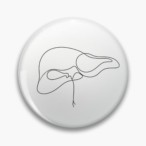 Item preview, Minimal Liver And Gallbladder Line Art designed and sold by drmekcrafts.