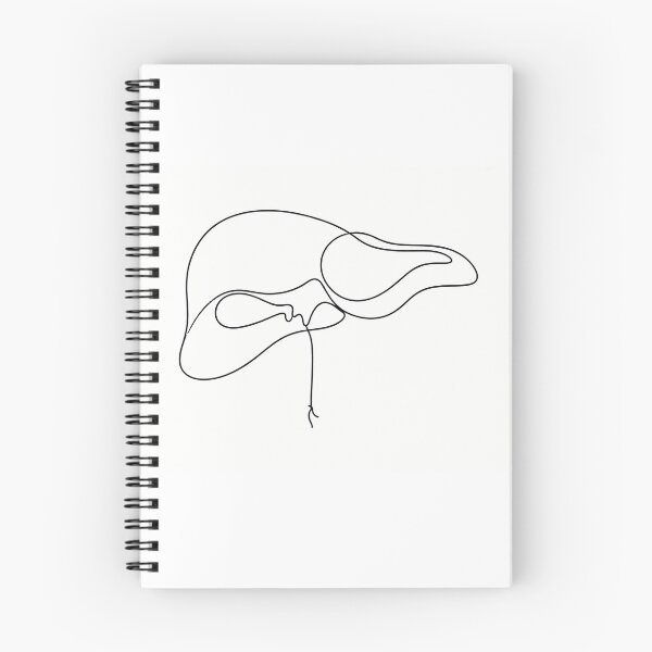 Item preview, Minimal Liver And Gallbladder Line Art designed and sold by drmekcrafts.