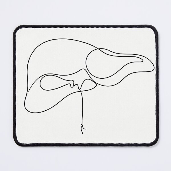 Item preview, Minimal Liver And Gallbladder Line Art designed and sold by drmekcrafts.