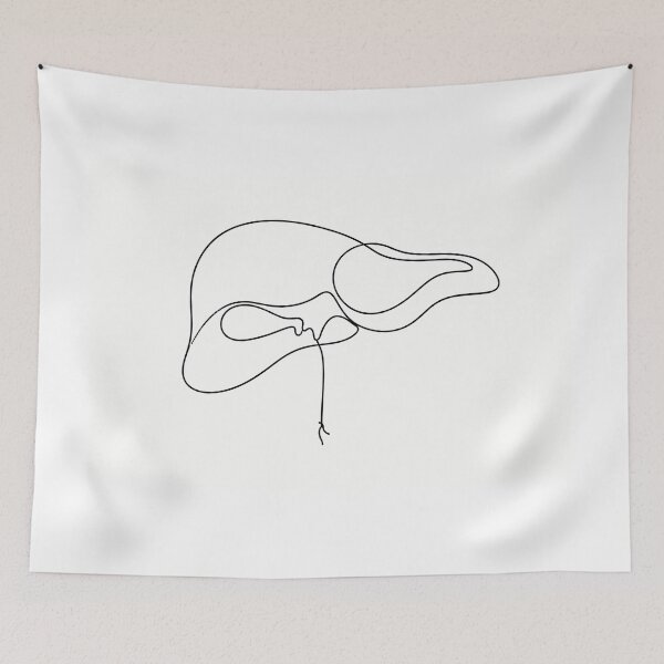 Item preview, Minimal Liver And Gallbladder Line Art designed and sold by drmekcrafts.