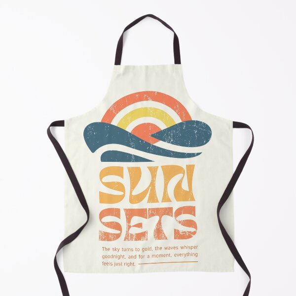 Item preview, Retro Sunsets Vintage Beach Waves Aesthetic Graphic designed and sold by Gawii.
