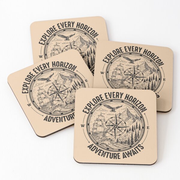 Item preview, Explore Every Horizon – Adventure Compass Emblem designed and sold by Dogandesighn.
