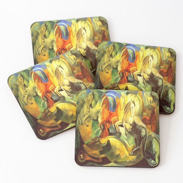 Item preview, Horses by Mainie Jellett (c.1920) // Public Domain designed and sold by Vernissage-dart.
