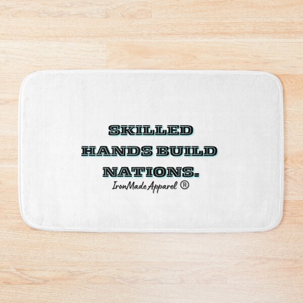 Item preview, Skilled Hands Build Nations Electrician T-Shirt | Proud Electrician Workwear | Lineman & Electrical Trade Pride Tee designed and sold by IronMade Apparel.