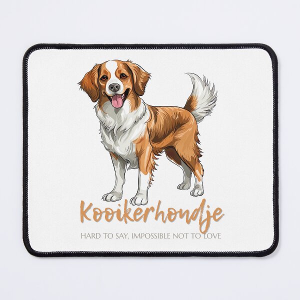 Item preview, Kooikerhondje Hard to Say Impossible Not to Love – Cute Dutch Dog Breed Lover Design designed and sold by ArcticFoxStudio.