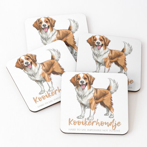 Item preview, Kooikerhondje Hard to Say Impossible Not to Love – Cute Dutch Dog Breed Lover Design designed and sold by ArcticFoxStudio.