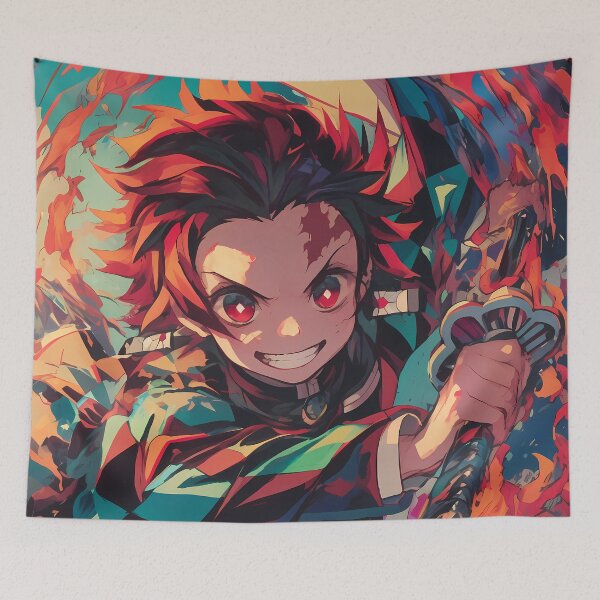 Item preview, Tanjiro Kamado Demon Slayer Fiery Shonen Power designed and sold by Spraykart.