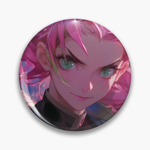 Artikelvorschau, Mitsuri Kanroji Demon Slayer Pink Hair Waifu Soft Glow entworfen und verkauft von Spraykart.