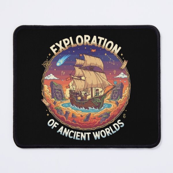 Item preview, Exploration of Ancient Worlds – Cosmic Voyage Illustration designed and sold by Dogandesighn.