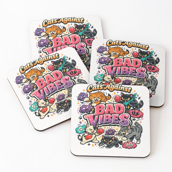 Item preview, Cats Against Bad Vibes Cat Lover  designed and sold by Pawsome Quotes.
