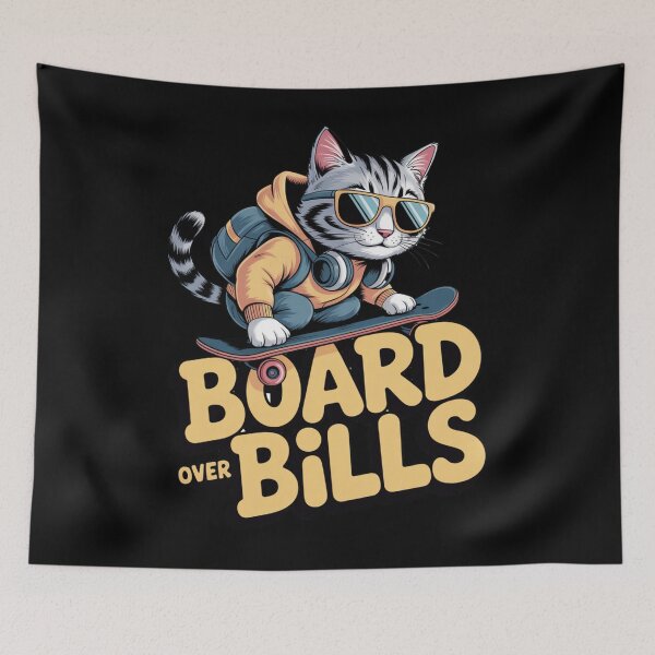 Item preview, graffiti cat skater – board tricks - streetwear - kickflip - skateboarding - skater - skate life - skate culture  - Skateboarding animal designed and sold by JansenGS.