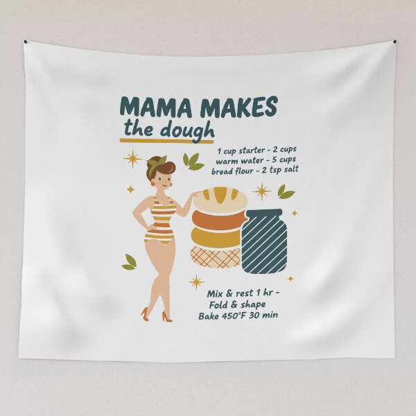 Item preview, Sourdough Bread Baking Mama Makes The Dough Baker designed and sold by LuminOrb.