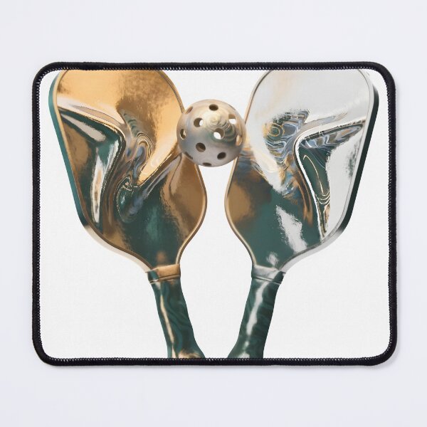 Item preview, Shiny pickleball paddles and ball for competitive play designed and sold by Creative88Art.