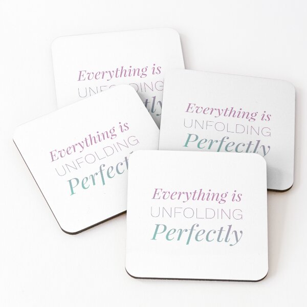 Item preview, Everything Is Unfolding Perfectly | Affirmation Art | Minimal Pastel Typography designed and sold by Syvonne Kozuch.